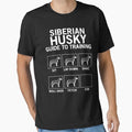 Siberian husky guide to training Essential T-Shirt for Sale by zcecmza
