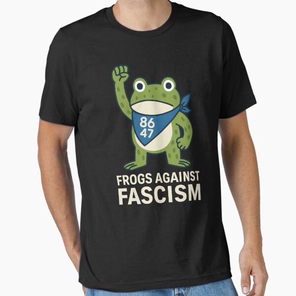 portland frog - FROGS AGAINST FASCISM Essential T-Shirt for Sale by varioarts