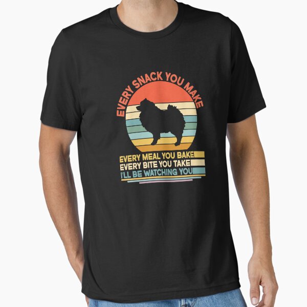 Keeshond Every Snack You Make Every Meal You Bake, Keeshond Vintage Dog Owner Mom Dad Birthday Christmas Gift Essential T-Shirt for Sale by xlnv