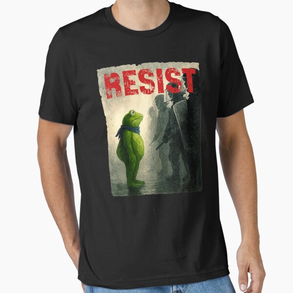 Resist Portland Frog Protest,Anti ICE Anti Fascism Vintage Activist , Resistance Essential T-Shirt for Sale by sergi-tugas