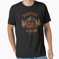 Wilderness Spirit | The Mountain Is Calling T-Shirt Essential T-Shirt for Sale by typoinspired
