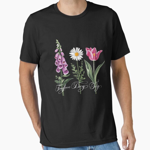 Foxglove Daisy Tulip Floral Lover Essential T-Shirt for Sale by lidanmasi