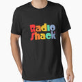 Radio Shack // 70s Faded Rainbow Aesthetic Logo Design Essential T-Shirt for Sale by Cantaloup96
