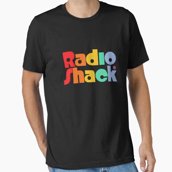 Radio Shack // 70s Faded Rainbow Aesthetic Logo Design Essential T-Shirt for Sale by Cantaloup96