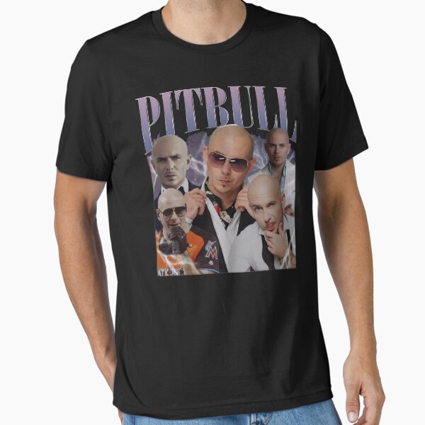 Vintage Pitbull Mr Worldwide Essential T-Shirt for Sale by revodrew4