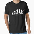 The Dark Side Of Evolution - White  Essential T-Shirt for Sale by franko179