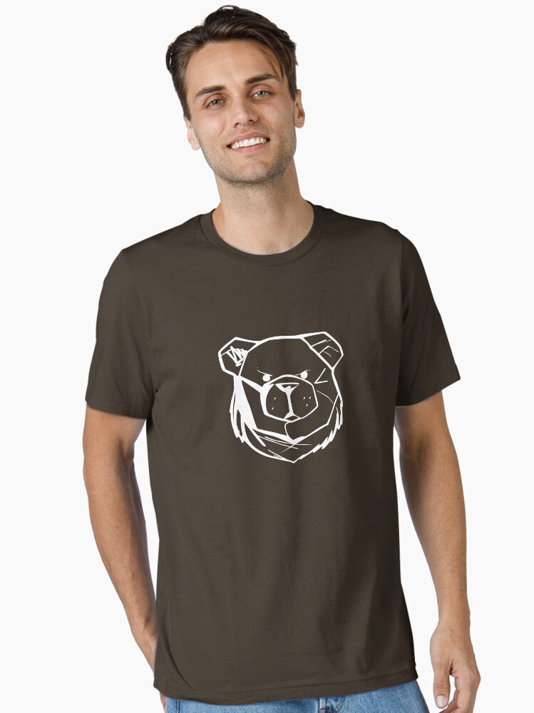 Robust Bear Logo White Essential T Shirt T Shirt | Viral US Style | Daily Wear Favorite