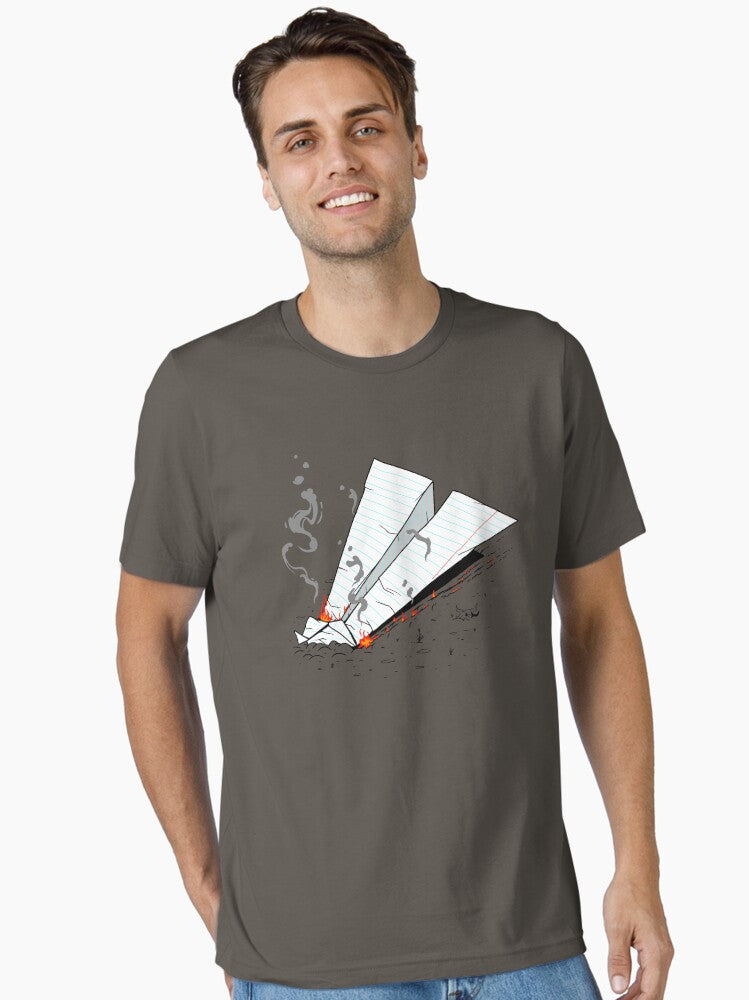 Paper Plane Funny Airplane Aviation Pilot Origami Essential T-shirt | Trendy Graphic Tee | Casual Unisex T-shirt
