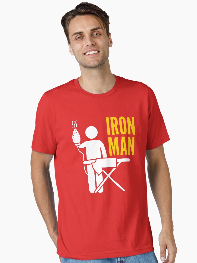 Iron Man ironing Red Essential T Shirt T Shirt | Best Seller Look | High CTR Pick