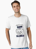 Halloween Black and White Pumpkin Jack OLantern with Bats Essential T Shirt T Shirt Best Seller Look Daily Comfort