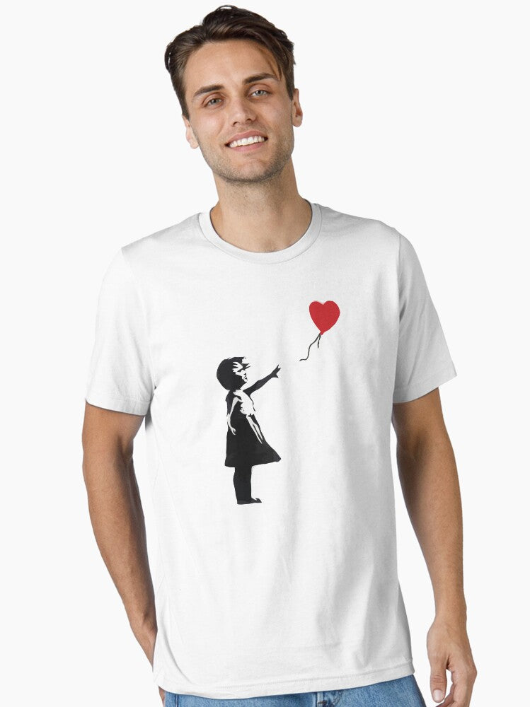 Banksy Girl with Balloon Essential T Shirt T Shirt Trending 2025 High Search Demand