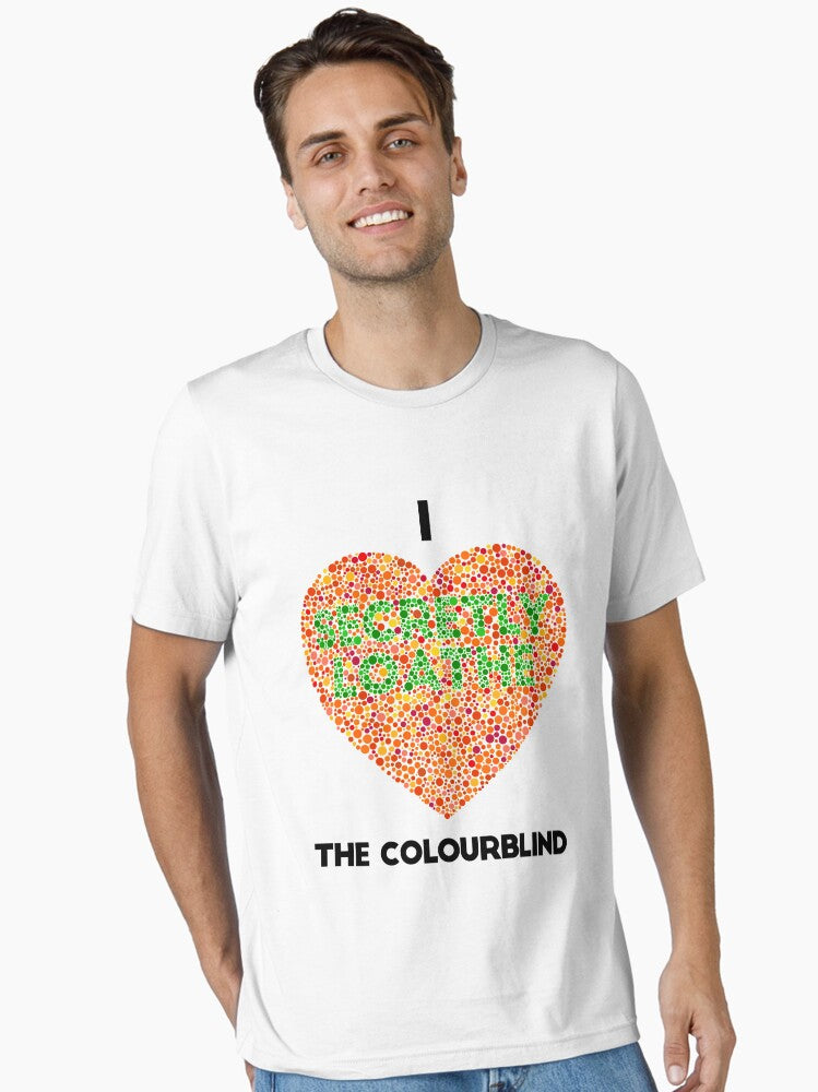 Ishihara Colourblind Test: I Heart the Colourblind (AU/UK spelling) Essential T-Shirt