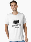 Judging You Silently Comfort colors Shirt, Funny Cat Shirt, Sarcastic Cat Shirt, Cat Mom Shirt, Cat Lover Gift, Animal Lover Gift, Cat Mama Essential T-Shirt