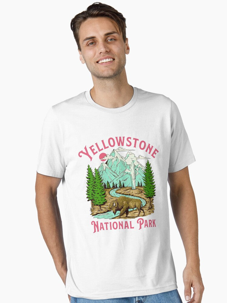 Yellowstone Tee, Yellowstone National Park T-Shirt, Hippie Tee Vintage Inspired T-shirt, Unisex Tee, National Park Sweatshirt, Oversized Tee Essential T-Shirt