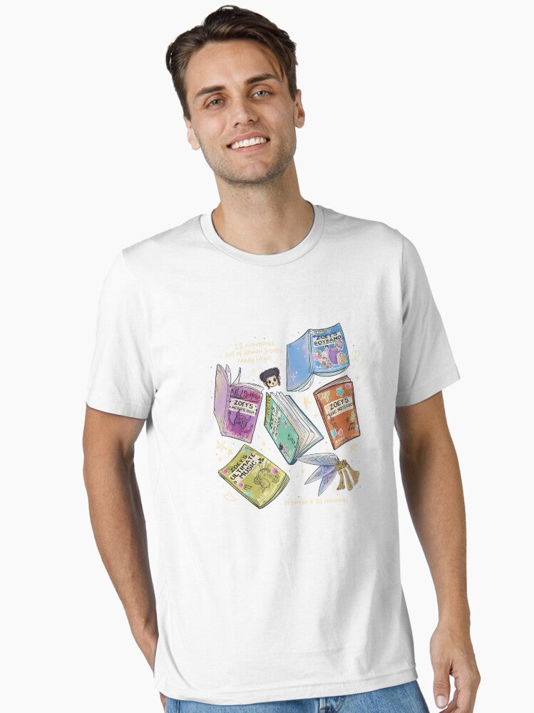 KPDH Zoey Notebooks Comfort Colors Shirt, Huntrix Demon Notebooks T Shirt, Demon Hunter Movie Inspired Tee, Cool Korea Inspired Apparel Essential T-Shirt