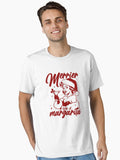 Retro Woman, Merrier With A Margarita Christmas Drinking Margarita Woman Lover Essential T-Shirt
