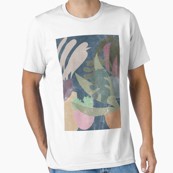 Dark boho plants, watercolor design Essential T-Shirt for Sale by marina-ralston
