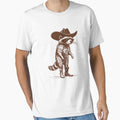 Vintage Raccoon Cowboy Cowgirl Trash Panda Western Country T-Shirt Essential T-Shirt for Sale by AnnetteGarrett