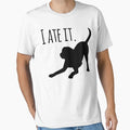 Funny Dog Tees Black Lab I Ate It Dog Mom And Dog Dads Essential T-Shirt for Sale by RonaldoStudio