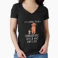 Labradoodle, Coffee and Naps Funny  Fitted V-Neck T-Shirt for Sale by TeeDoozy
