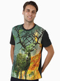 Deer Hunting, Water Fire Earth Deer Graphic T-Shirt