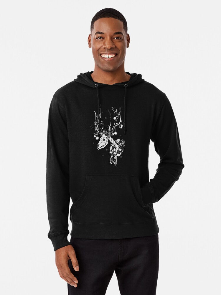 Dark Christmas Lightweight Hoodie | Premium Unisex T-Shirt, Trending Graphic Tee
