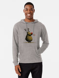 Christmas reindeer with candy cane | Funny Rudolph design for Christmas, winter, and festive holiday spirit Lightweight Hoodie | Premium Unisex T-Shirt, Trending Graphic Tee