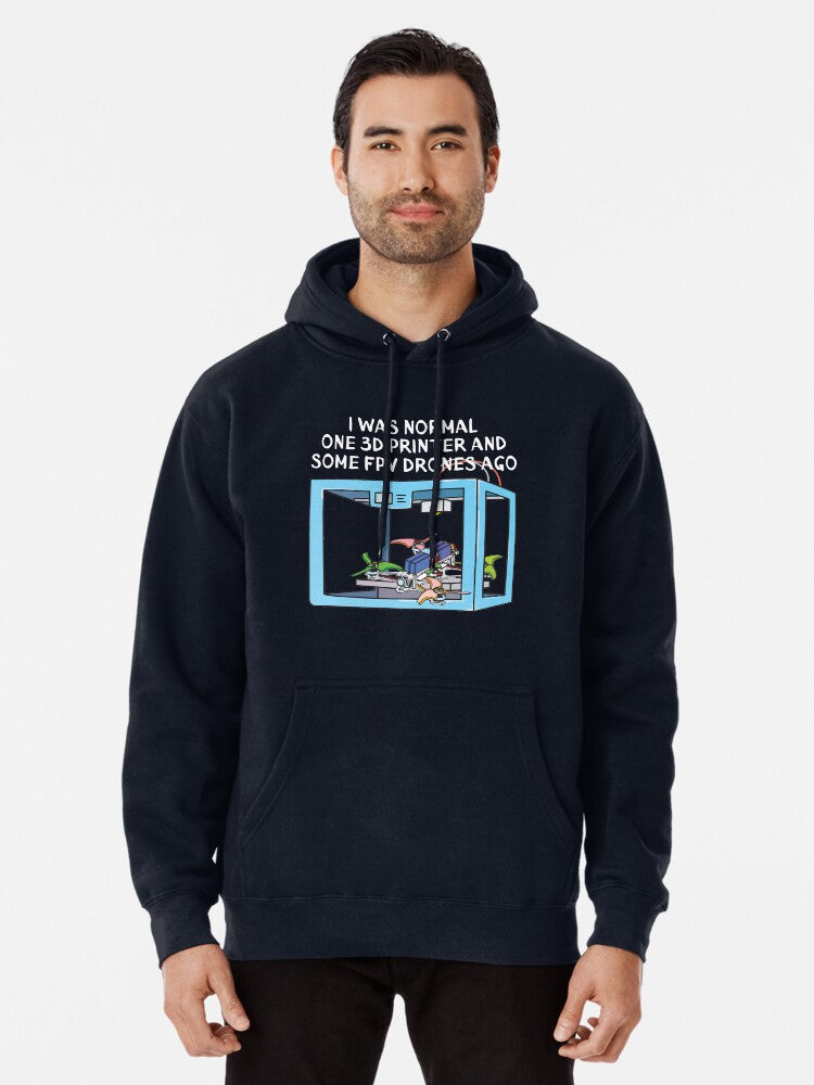 Funny FPV Drone Racing Lover Gift Pullover Hoodie cozy fleece, great gift idea