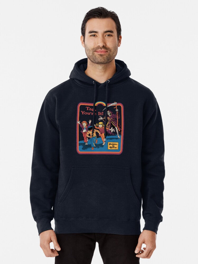 Tag You're It Pullover Hoodie | Cozy Graphic Hoodie | Unisex Pullover