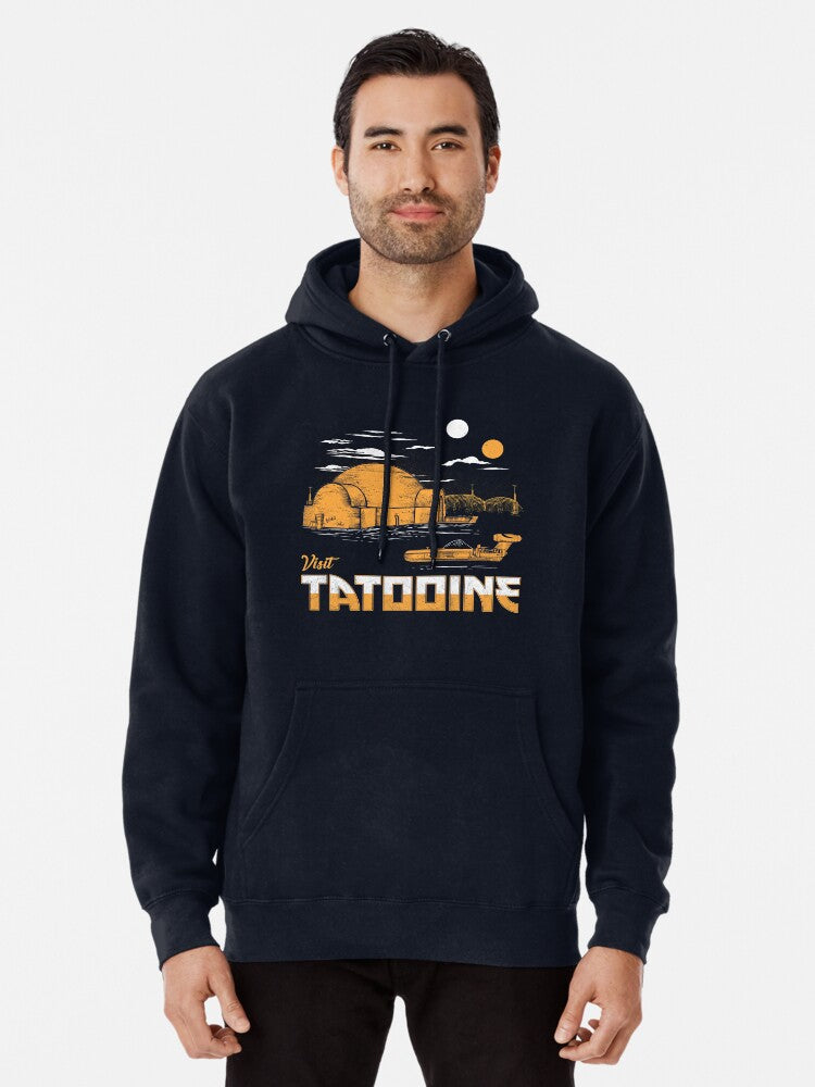Visit Tatooine Pullover Hoodie casual everyday wear, daily wear favorite