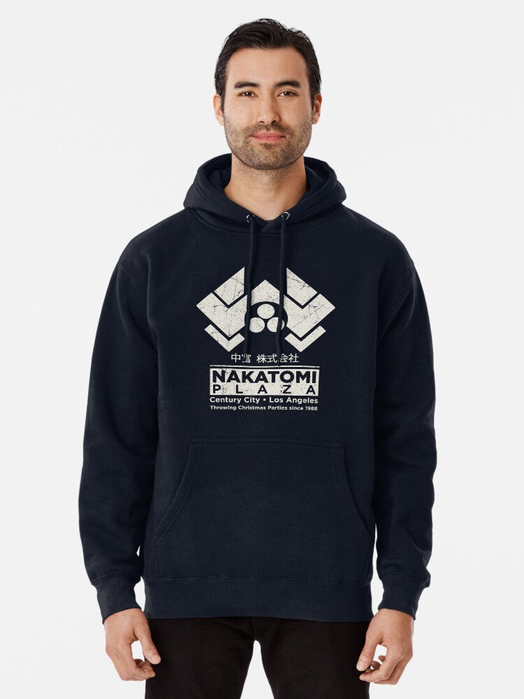 Nakatomi Building Christmas Party 1988 Pullover Hoodie anime fan merch, perfect for layering