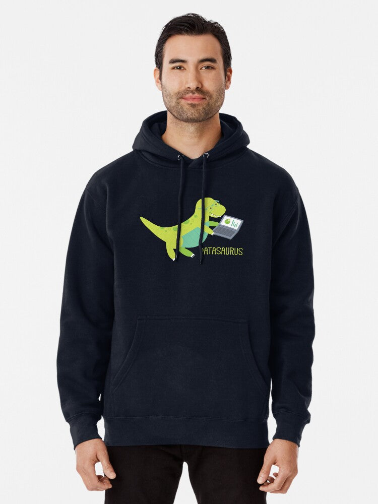 Datasaurus Pullover Hoodie anime fan merch, soft and comfortable