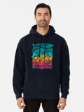 Aquatic Spectrum Pullover Hoodie anime fan merch, great gift idea