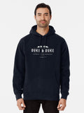 Duke & Duke - Commodities Brokers - modern vintage logo Pullover Hoodie graphic streetwear, gift for fans
