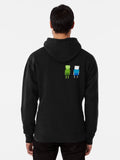 Fern and Finn the Humans from Adventure Time Fanart Pullover Hoodie anime fan merch, perfect for layering