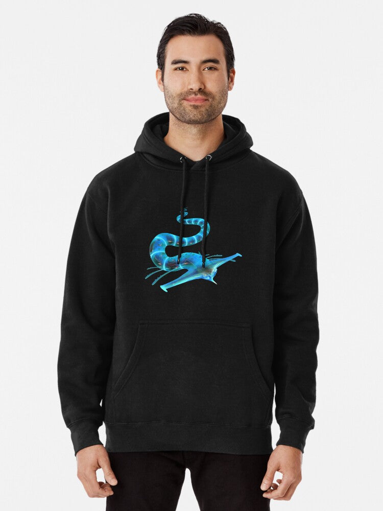 Subnautica Ghost Leviathan Pullover Hoodie anime fan merch, gift for fans