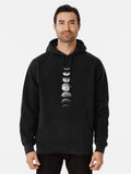 Phases of the Moon Pullover Hoodie anime fan merch, daily wear favorite