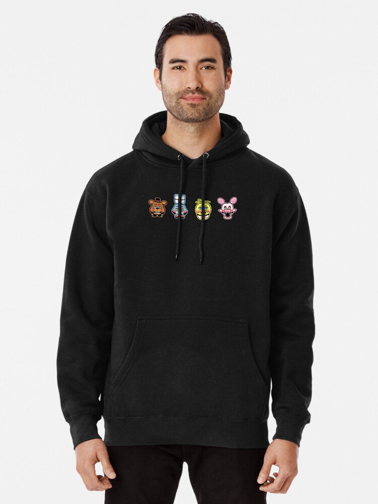 FNAF 2 Pullover Hoodie casual everyday wear, perfect for layering