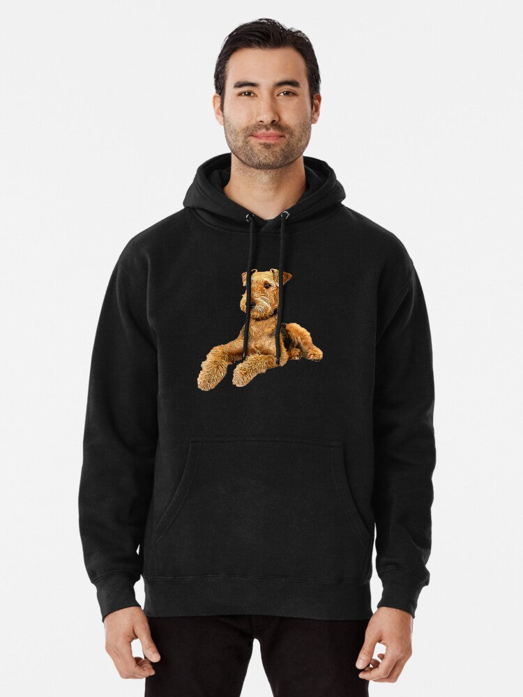 Airedale Terrier Beautiful Dog Pullover Hoodie retro vibes, perfect for layering