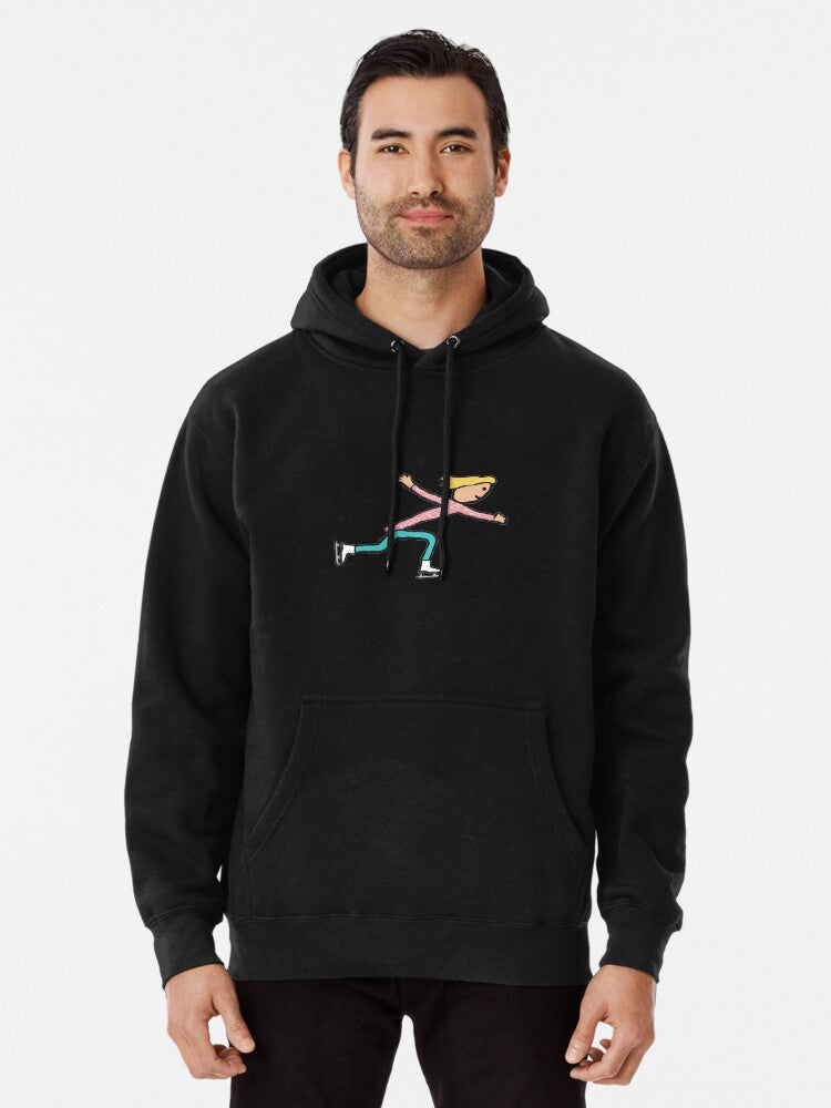 Ice Skating Pullover Hoodie casual everyday wear, TikTok trending look