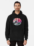 The Great Retro Wave Pullover Hoodie graphic streetwear, soft and comfortable