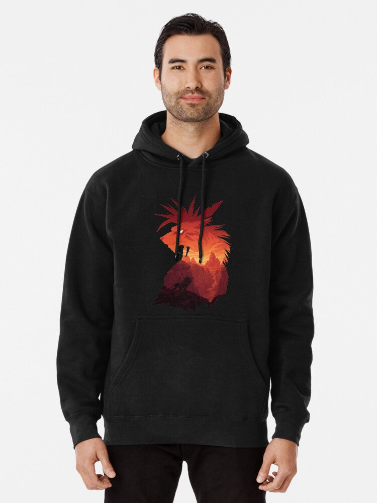 The Canyon's Guardian Black Pullover Hoodie anime fan merch, TikTok trending look