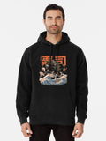 The Black Sushi Dragon Pullover Hoodie anime fan merch, TikTok trending look