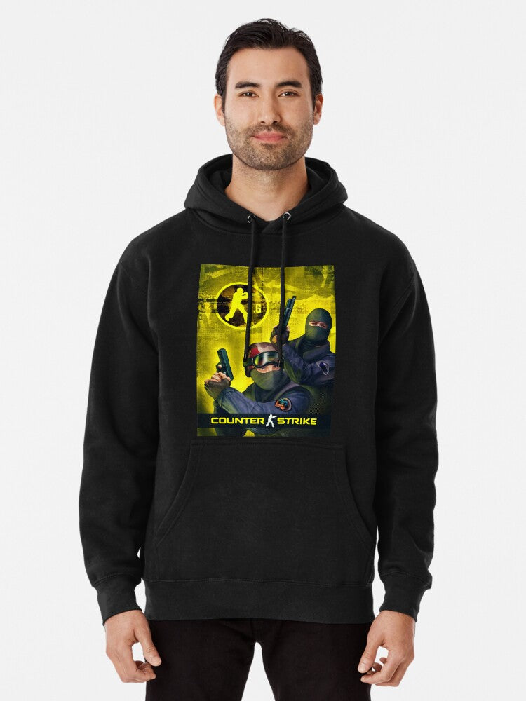 Counter Strike 1.6 Cover art Pullover Hoodie funny graphic, perfect for layering