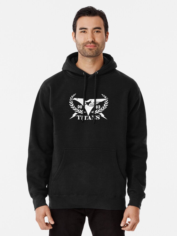Z Gundam Titans Pullover Hoodie graphic streetwear, TikTok trending look