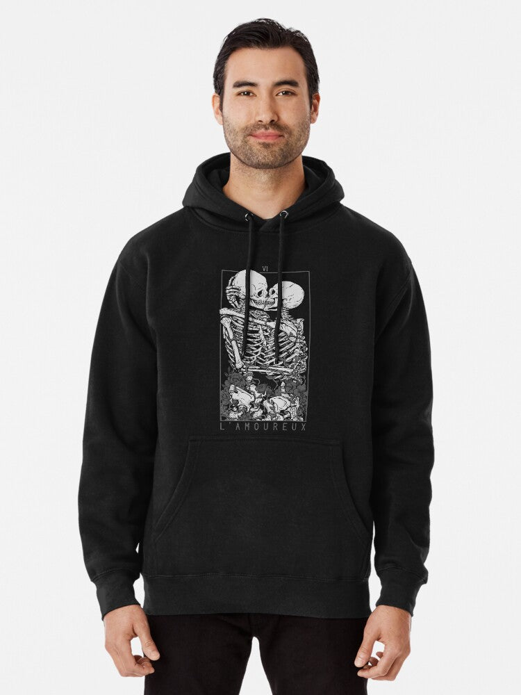 The Lovers Pullover Hoodie vintage style, perfect for layering