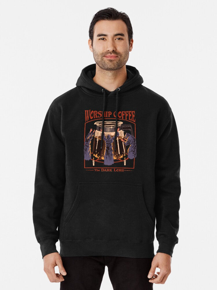 Worship Coffee Pullover Hoodie | Cozy Graphic Hoodie | Unisex Pullover
