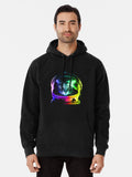 Astronaut Cat Pullover Hoodie funny graphic, gift for fans