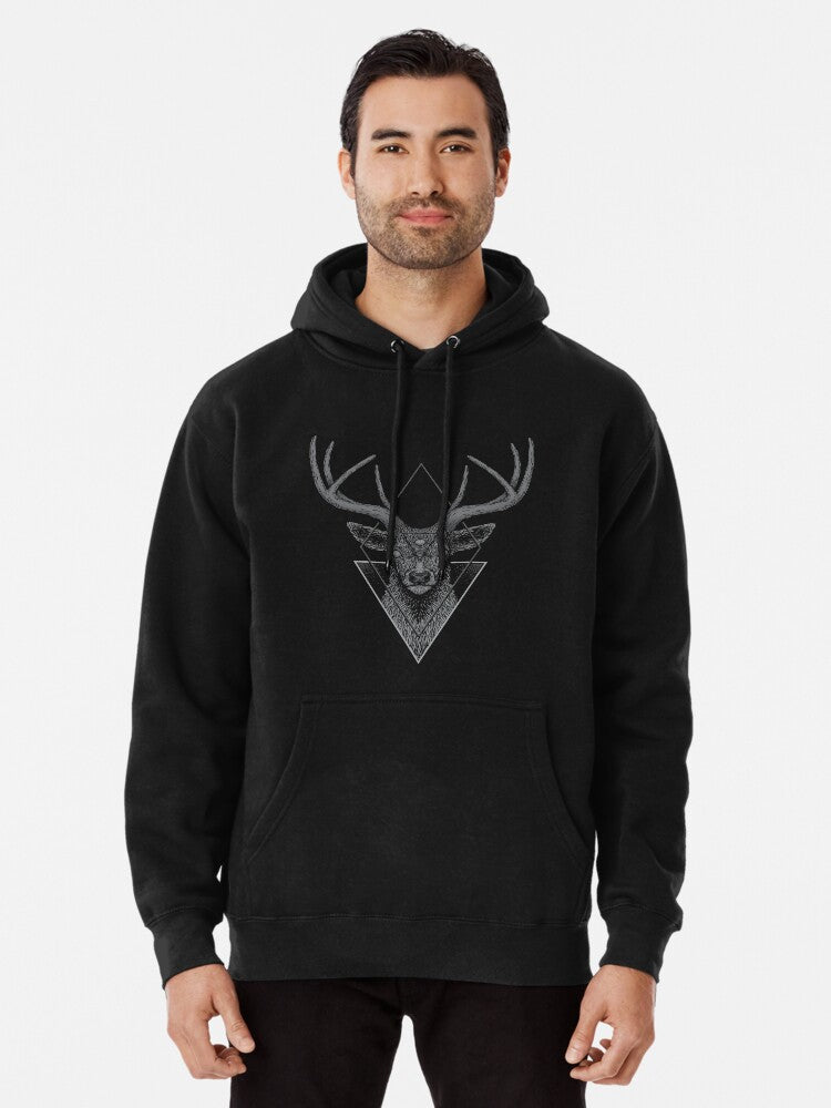 Dark Deer Pullover Hoodie funny graphic, cold weather essential