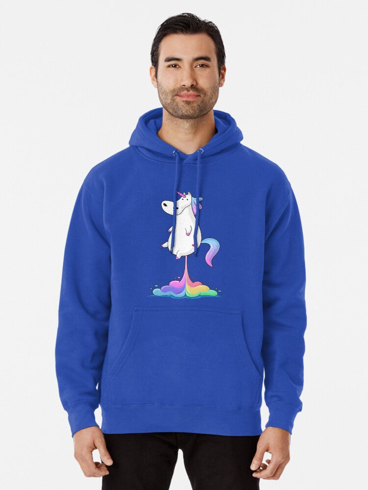 Unicorn Fart Pullover Hoodie | Cozy Graphic Hoodie | Unisex Pullover